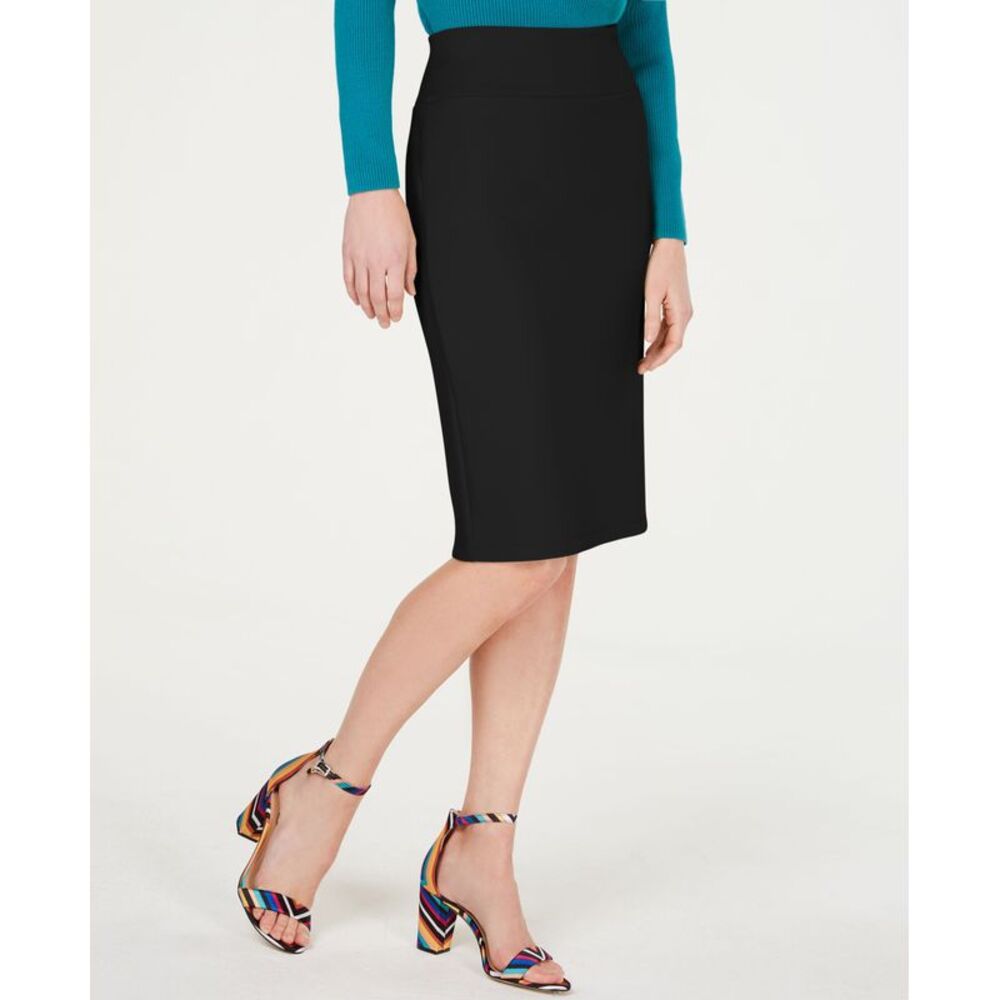 INC International Concepts Solid Scuba Pencil Skirt